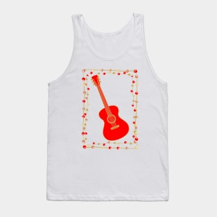 Christmas Acoustic Guitar Tank Top